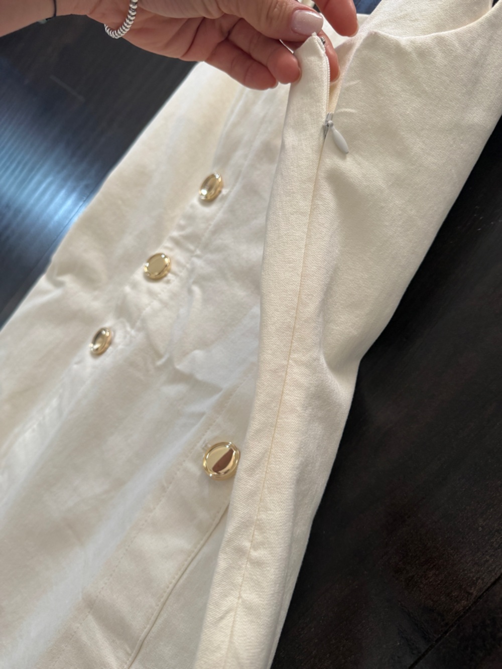 Derek Lam Cream Casual Dress Sleeveless
